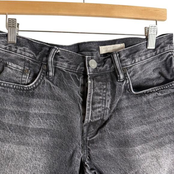 All Saints Men’s Switch Washed Gray Denim Jean Shorts Size 30 - Picture 3 of 11